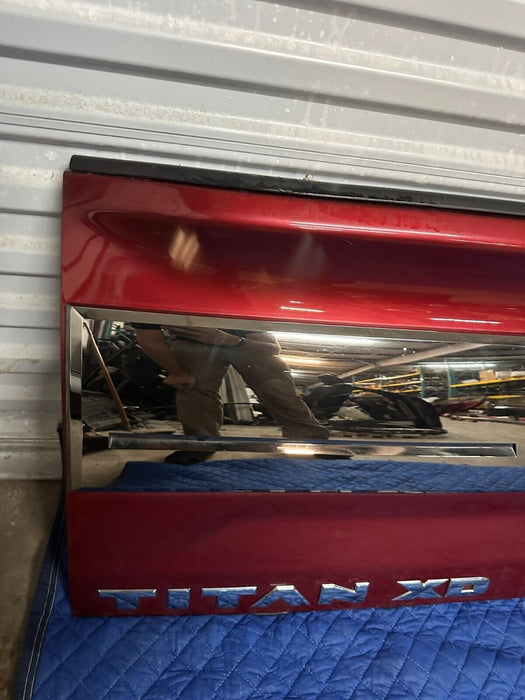 2016 NISSAN TITAN XD PLATINUM RESERVE CAYENNA RED TAILGATE ~MINOR DENTS~ OEM