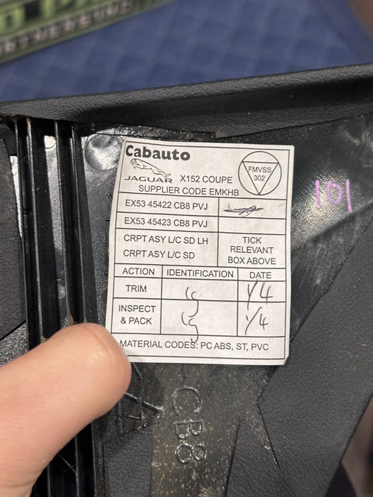 2015 JAGUAR F TYPE R RIGHT PASSENGER CENTER CONSOLE TRIM EX53 45422 CB8