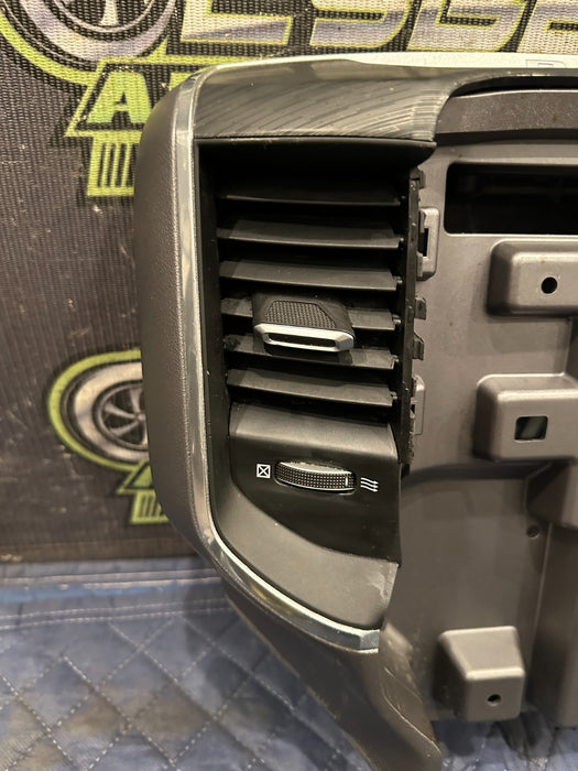 2024 DODGE RAM 3500 LARAMIE DASHBOARD 12' SCREEN DARK WOOD BEZEL W VENTS OEM