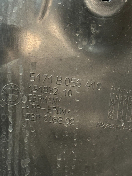 2020 BMW M4 F82 FRONT PASSENGER RIGHT FENDER LINER SET