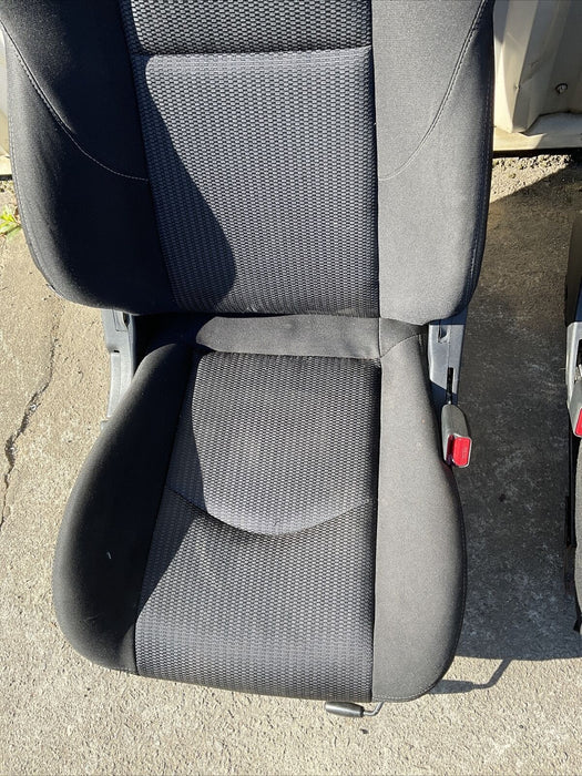 2014 NISSAN 370Z BASE CLOTH SEATS DRIVER PASSENGER PAIR OEM 2009-2020