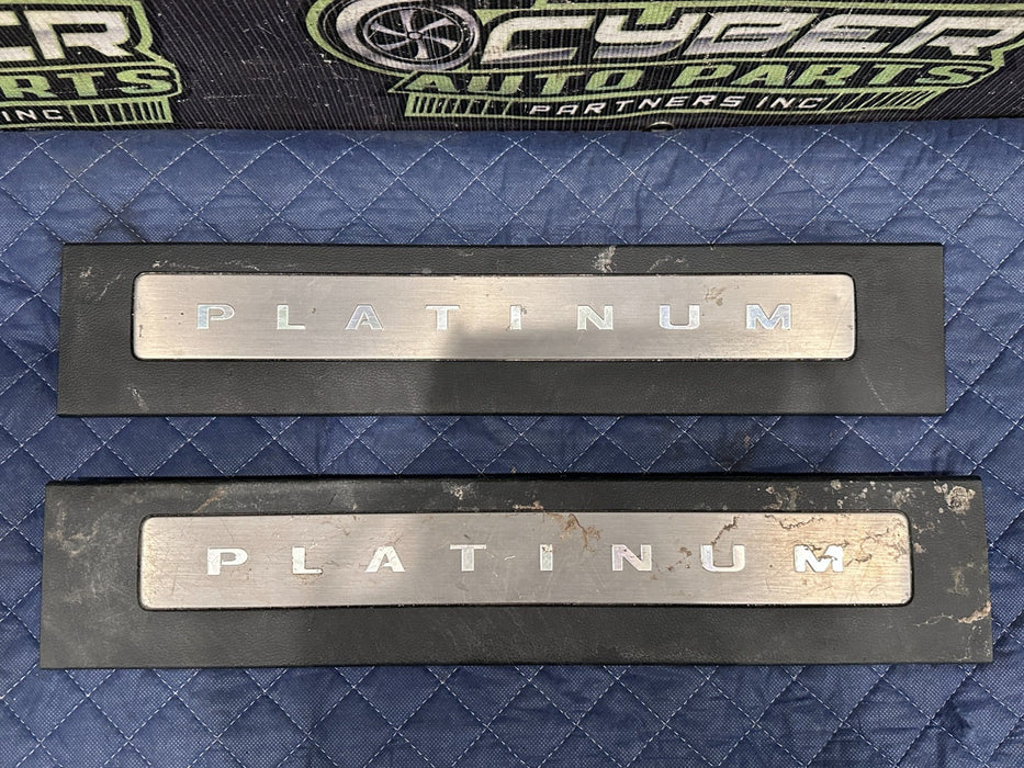 2017-2022 FORD F250 F350 F450 PLATINUM KICK PLATE PANEL PAIR OEM *SCUFFS/WEAR*