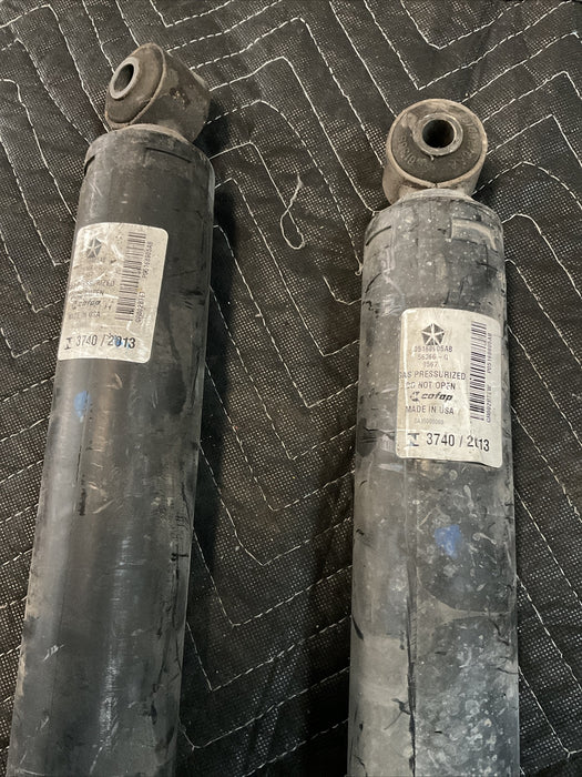 2018 DODGE RAM 3500 LARAMIE 4X4 6.7L REAR STRUT PAIR OEM 62K MILES 05168905AB