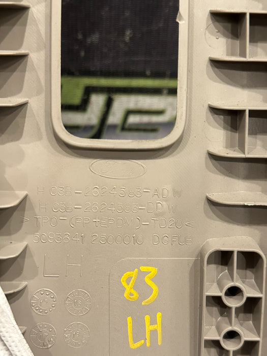 2017 2019 FORD F250 F350 LIMITED LEFT RIGHT UPPER B PILLAR TRIMS OEM ~SCRATCHES~