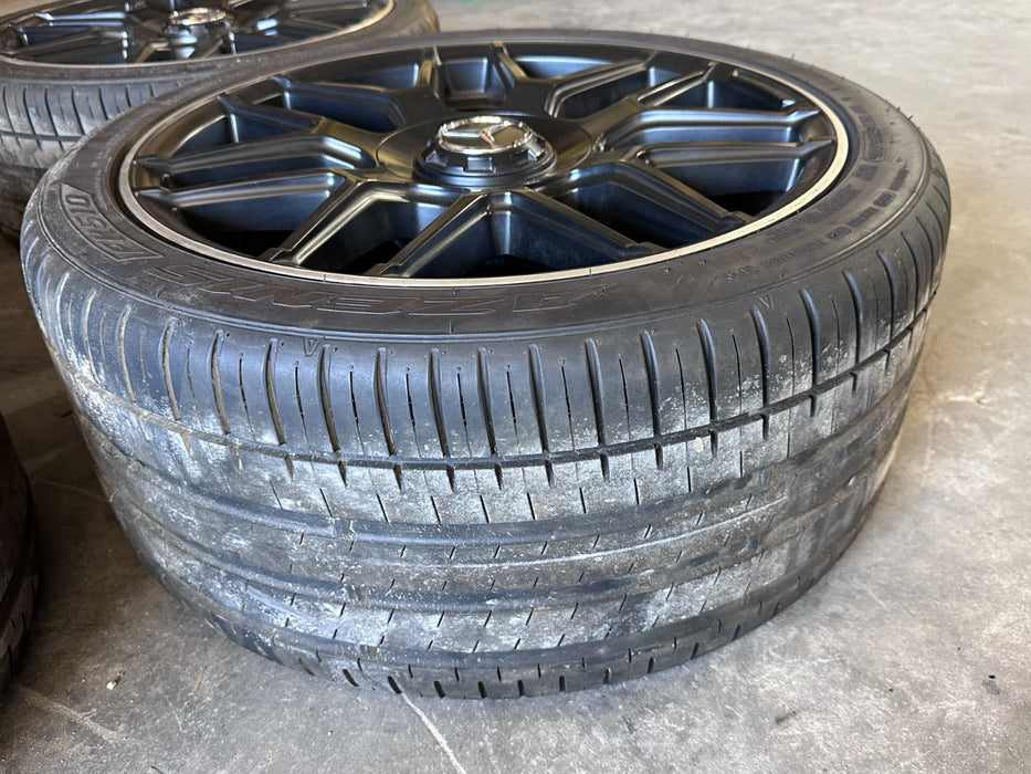 2015 MERCEDES-BENZ C63S AMG AFTERMARKET WHEELS RIMS TIRES SET 19X8.5 19x9.5 READ