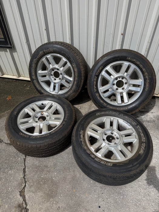 FORD F150 18X7.5 WHEELS RIMS 265/60R18 BFGOODRICH TIRES OEM