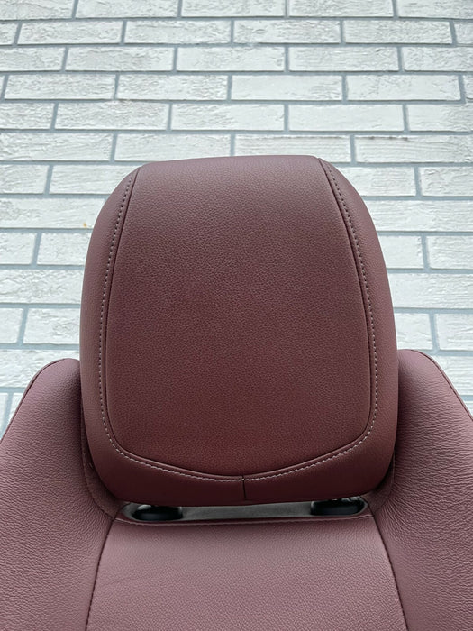 2014 NISSAN 370Z CONVERTIBLE FRONT DRIVER SEAT HEATED/COOLED BURGUNDY OEM 09-20