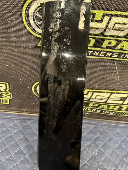 2019 FORD F150 3.5L RAPTOR REAR LEFT GLOSS BLACK DOOR B PILLAR OEM *RESIDUE 4*