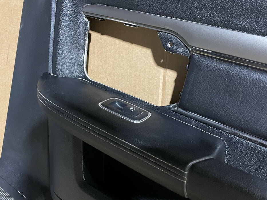 2013-2018 DODGE RAM 2500 3500 LARAMIE SPORT REAR RIGHT DOOR PANEL LEATHER~CRACK~