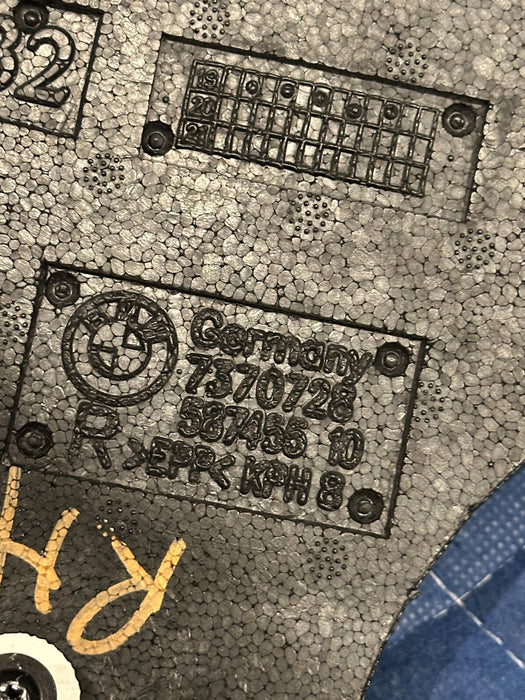 2020 BMW M4 F82 LEFT RIGHT FOAM CRASH PAD FOR DOOR OEM 7370728 7370730 587455