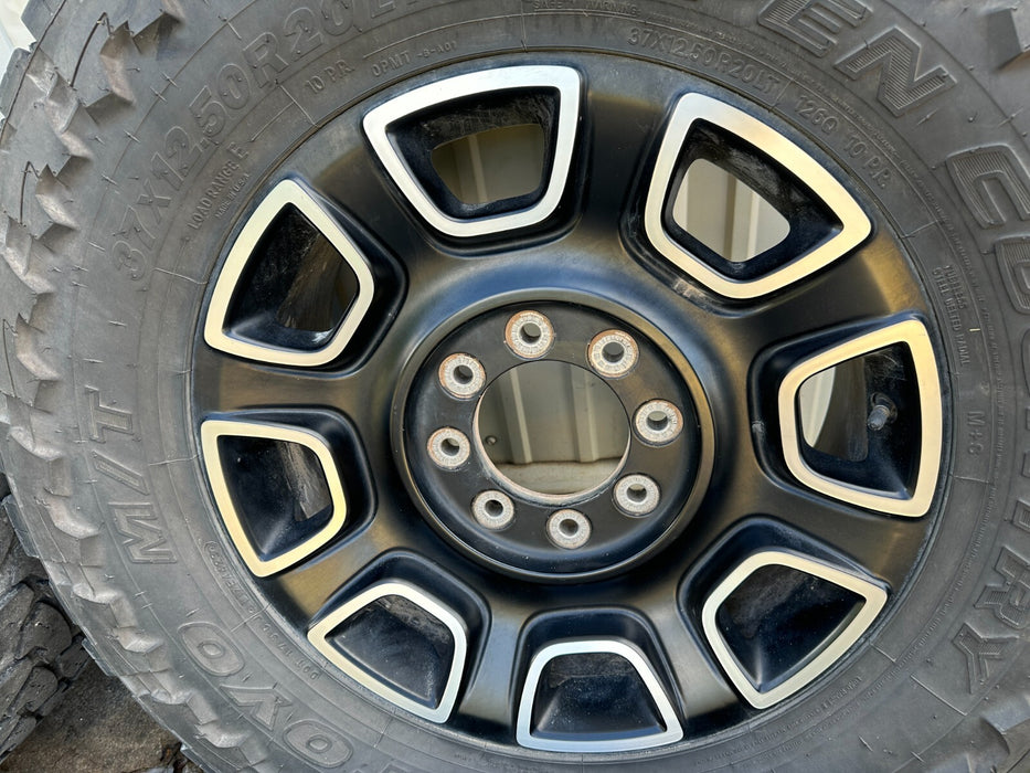 2024 FORD F250 F350 PLATINUM FACTORY WHEELS RIMS SET 20X8 20" PC3C 1007 HA OEM