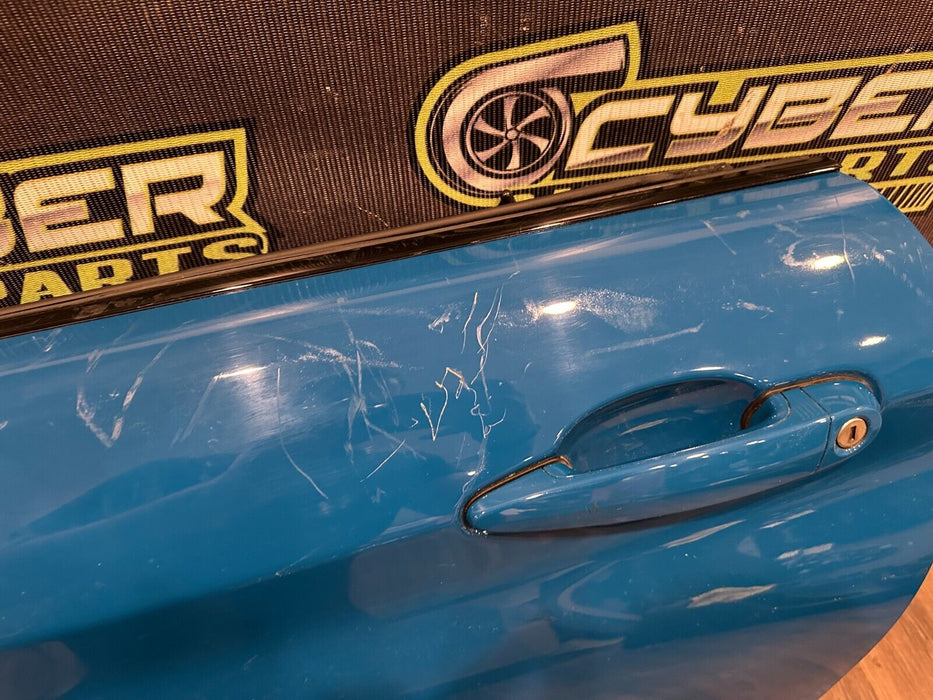 2015-2020 BMW M4 F82 FRONT LEFT DRIVER DOOR LAGUNA SECA BLUE 448 MINOR SCRATCHES