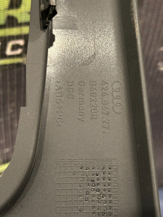 2014 AUDI R8 LEFT RIGHT COWL KICK PANEL TRIMS 423 867 271 423 867 272