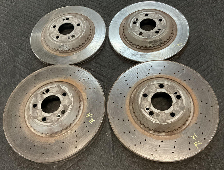 2014 MERCEDES S550 W222 BRAKE ROTORS FRONT REAR SET OEM