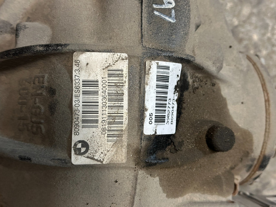 2020 BMW M4 F82 REAR DRIVE DIFFERENTIAL GEAR RATIO 3:46