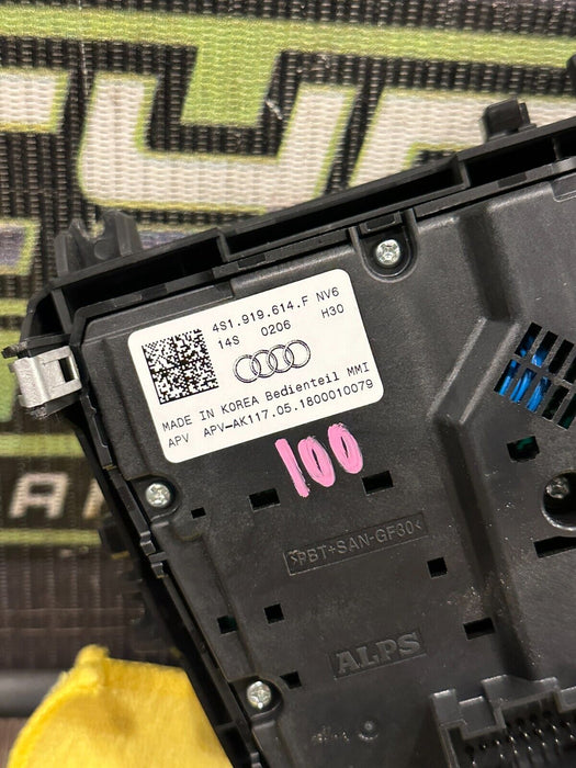 2017-18 AUDI R8 CENTER CONSOLE MULTI MEDIA CONTROL SWITCH UNIT OEM 4S1 919 614 F