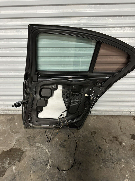 2011 BMW 550i F10 5 SERIES REAR RIGHT DOOR GRAPHITE METALLIC (A90)~MINOR SCUFFS~