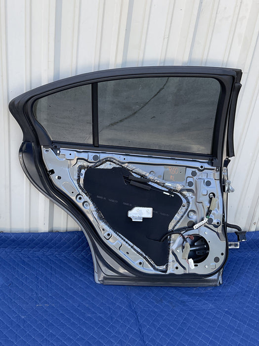 2014-2017 INFINITI Q50 RED SPORT REAR DRIVER LEFT DOOR GREY METALLIC (KAD) OEM