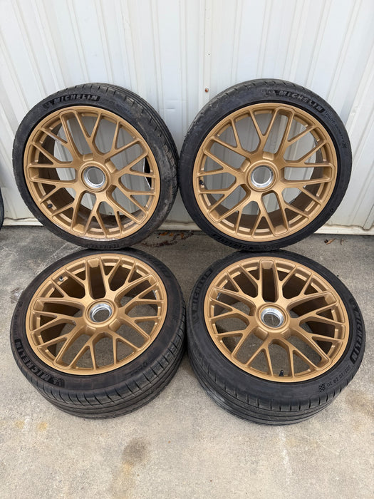 2014 PORSCHE 911 991.1 TURBO S OEM WHEELS FRONT REAR 11.5X20 9X20 99136216234