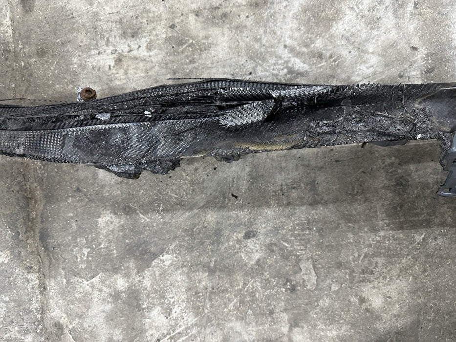 2021 AUDI R8 KEMORA GREY LEFT DRIVER CARBON FIBER SIDE SKIRT  *BURN DAMGE*