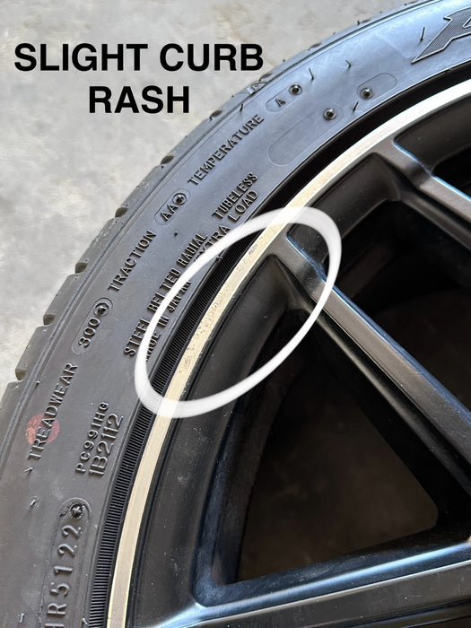 2015 MERCEDES-BENZ C63S AMG AFTERMARKET WHEELS RIMS TIRES SET 19X8.5 19x9.5 READ