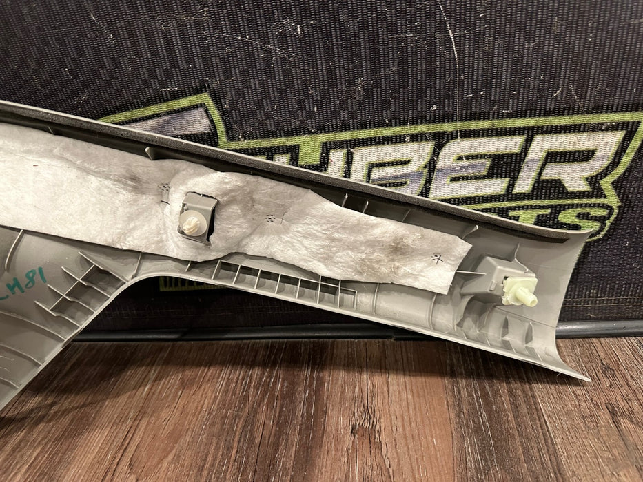 2014 TOYOTA PRIUS V FRONT DRIVER LEFT GRAY A PILLAR TRIM PANEL OEM 62212-47120