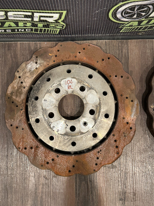 2014-15 AUDI R8 FRONT REAR LEFT RIGHT ROTORS SET OEM *READ!*