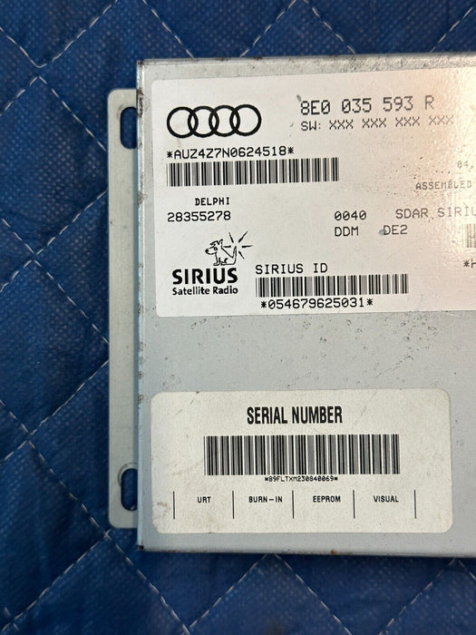 2014 AUDI R8 SIRIUS SATELLITE RADIO RECEIVER MODULE OEM 8E0035593 8E0 035 593