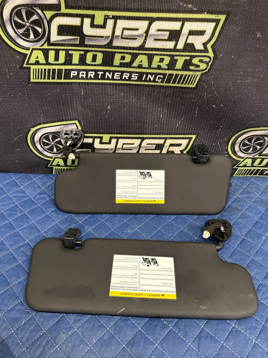 2010 NISSAN 370Z CONVERTIBLE FRONT LEFT & RIGHT SUN VISORS SUNVISOR OEM