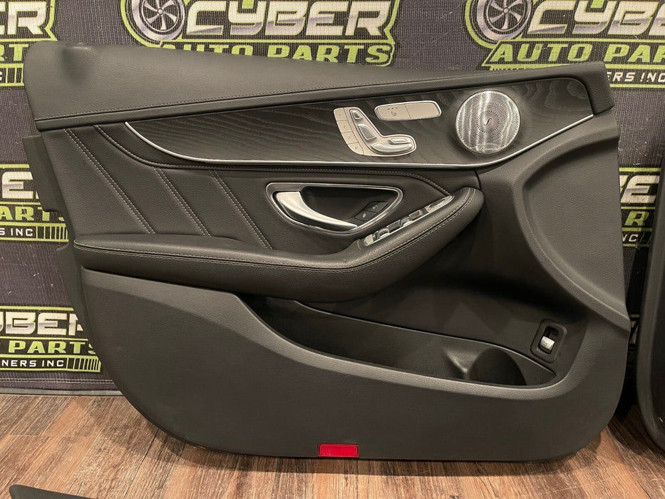 2017 MERCEDES BENZ C63S AMG FRONT REAR LEFT RIGHT DOOR PANELS OEM *READ*