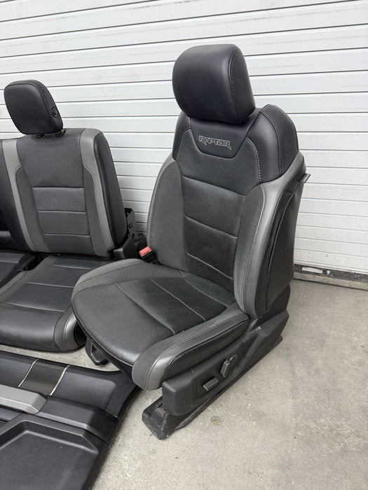 2019 FORD F150 RAPTOR INTERIOR SEATS CENTER CONSOLE DOOR PANELS OEM 2017-2020