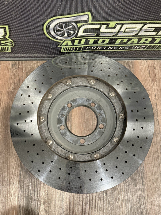 2014 PORSCHE 911 TURBO S 991 FACTORY PCCB FRONT LEFT CARBON CERAMIC BRAKE ROTOR