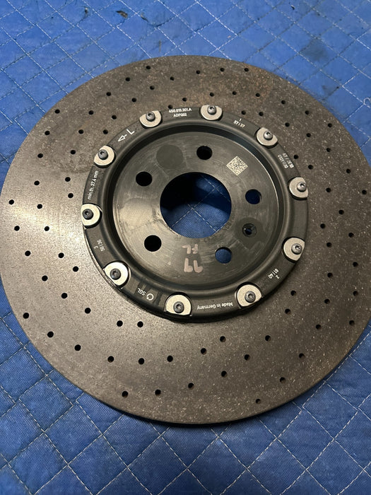 2017 2018 2020 2021 2022 2023 AUDI R8 PLUS FRONT LEFT CARBON CERAMIC ROTOR OEM