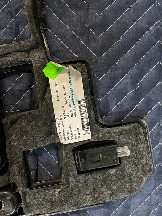 2017-2018 AUDI R8 PASENGER GLOVE BOX SURROUND TRIM OEM