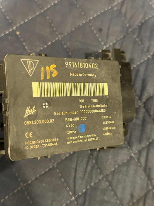 2014 PORSCHE 911 TURBO S TPMS TIRE PRESSURE MONITORING SENSOR OEM 99161810402