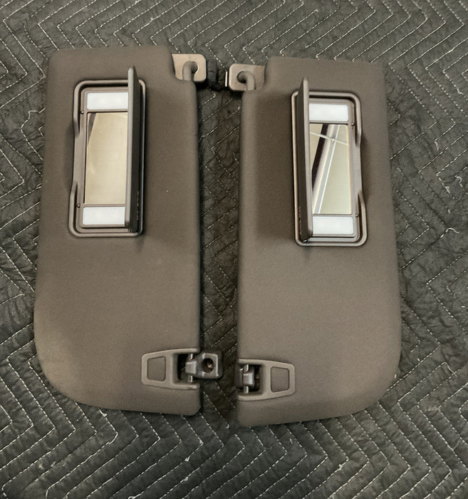 2018 FORD F250 F350 F450 KING RANCH SUN VISORS BROWN PAIR OEM 2017 2019