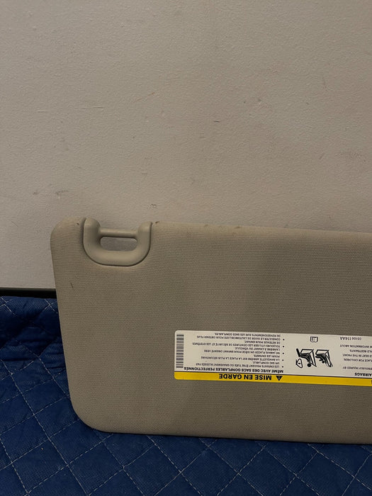 2017 DODGE RAM 2500 GRAY FRONT DRIVER LEFT SUN VISOR OEM *BENT CORNER* PIC #4