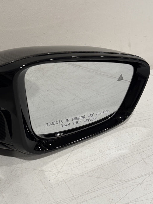 2024 BMW M3 M4 G80 G82 RIGHT CARBON FIBER MIRROR W BLIND SPOT OEM