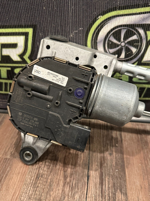 2017 AUDI R8 RIGHT WINDSHIELD WIPER MOTOR LINKAGE OEM