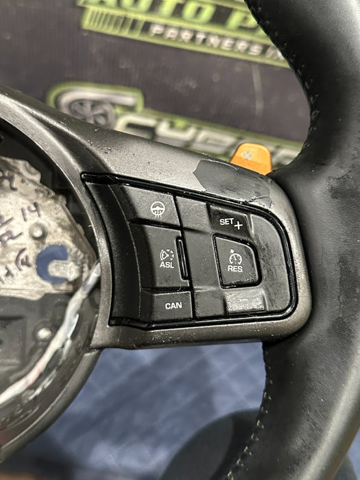 2015-2020 JAGUAR F TYPE R STEERING WHEEL FLAT BOTTOM EX53 3F563 AFE8PVJ ~READ!!~