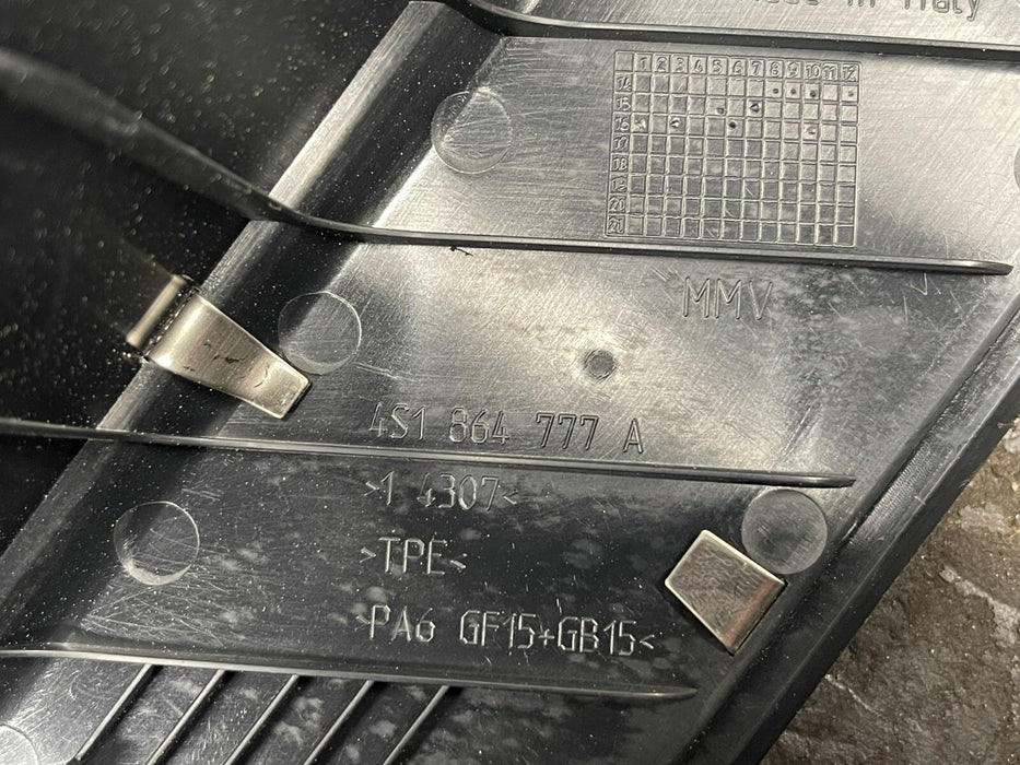 2017 AUDI R8 PLATE COVER OEM 4S1 864 777 A