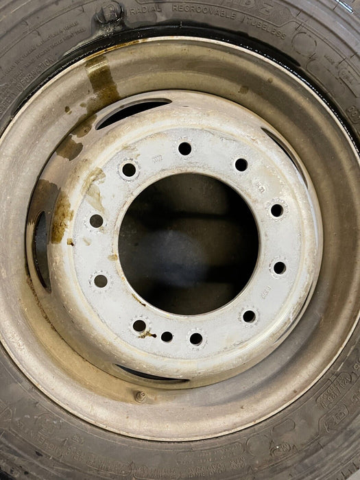 2019 FORD F450 DUALLY MICHELIN REAR INNER TIRE WHEEL RIM 225/70R19.5