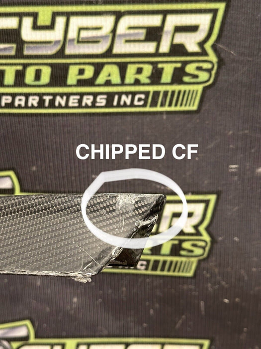 2017 2018 AUDI R8 PLUS PASSENGER RIGHT CARBON FIBER SPOILER TRIM OEM *READ DESC*