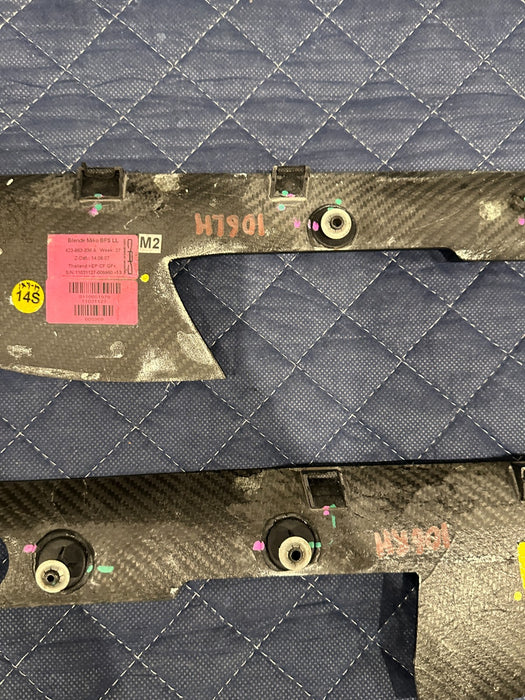 2014 AUDI R8 LEFT RIGHT CARBON FIBER CENTER CONSOLE COVER TRIM PANEL 423 863 337