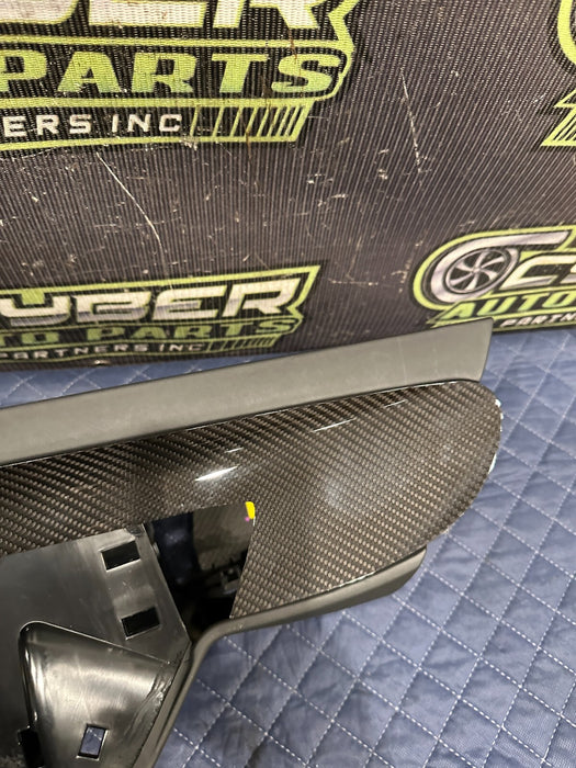 2014 AUDI R8 FRONT CENTER CONSOLE BASE OEM W/ CARBON FIBER TRIMS 423 863 241 D