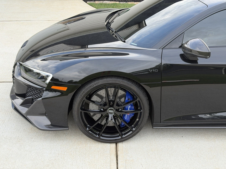 HRE P104 WHEELS 5X112 AUDI R8 HURACAN 20X9 +38 FRONT 20X12 +46 REAR GLOSS BLACK