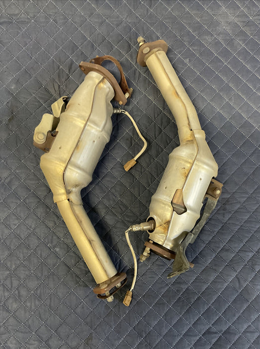 2017 INFINITI Q50 RED SPORT 400 OEM LEFT RIGHT PAIR LOWER MUFFLER EXHAUST PIPE