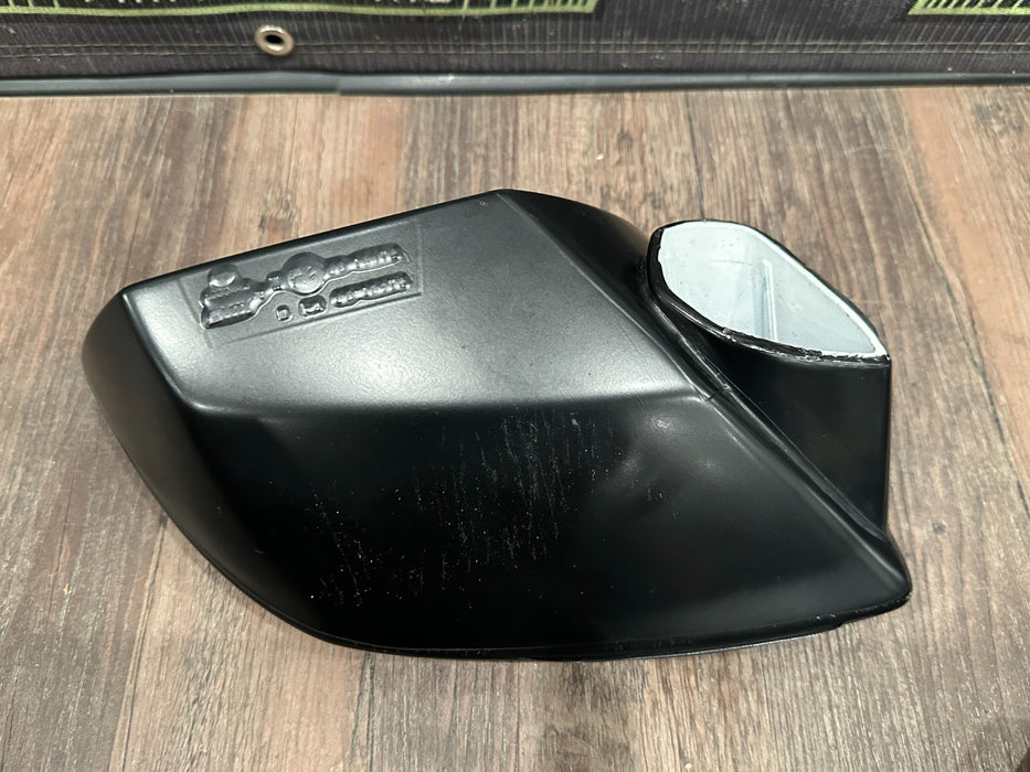 2015-2019 LAMBORGHINI HURACAN DRIVER LEFT MIRROR COVER SHELL OEM *BLACK WRAP*
