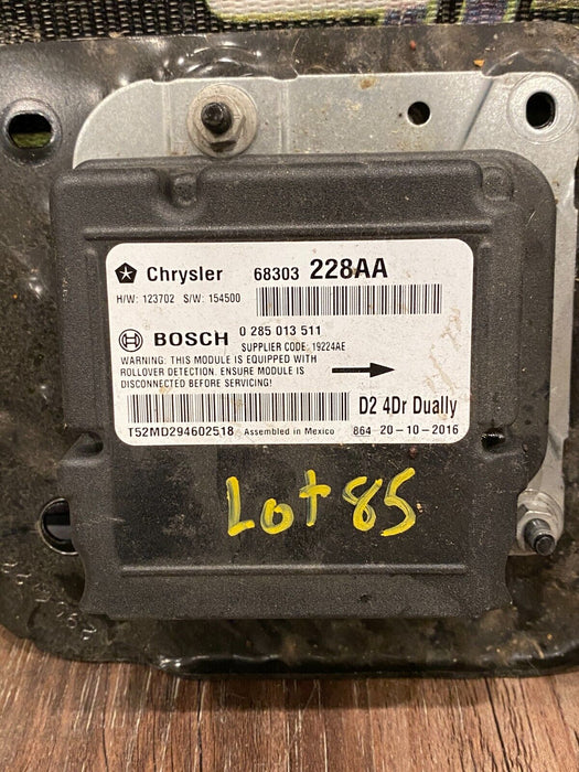 2017 DODGE RAM 2500 3500 LIMITED RESTRAINT MODULE OEM 68303228AA