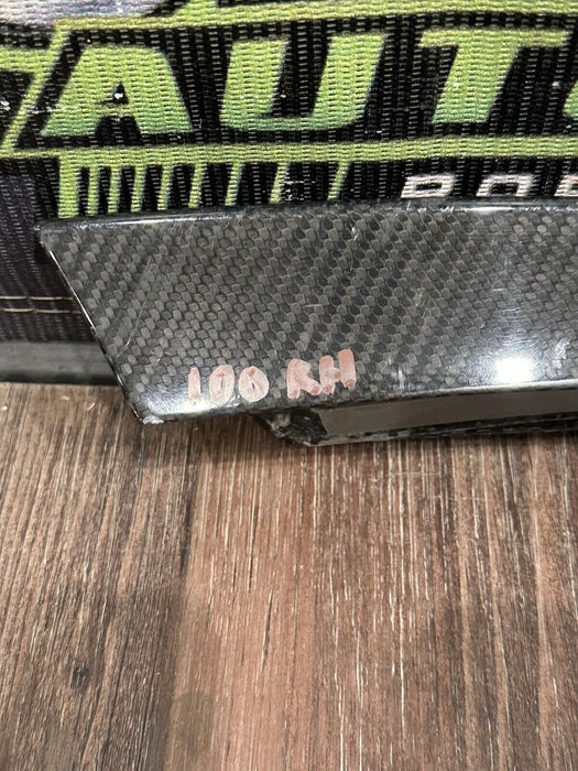 2017 2018 AUDI R8 PLUS PASSENGER RIGHT CARBON FIBER SPOILER TRIM OEM *READ DESC*